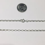 Silver Oval Belcher Chain