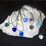 Cat's Eye Heart Necklaces