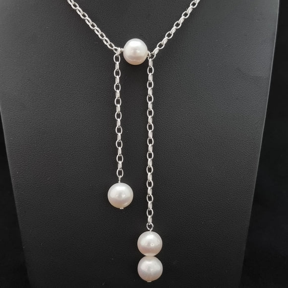 Freshwater Pearl Lariat Necklace