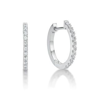 Cubic Zirconia "Huggie" Earrings