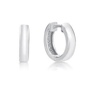 CJE16 Silver "Huggie" Earrings