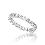 Cubic Zirconia Silver Ring   CJR19