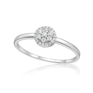 Cubic Zirconia Silver Ring  CJR01