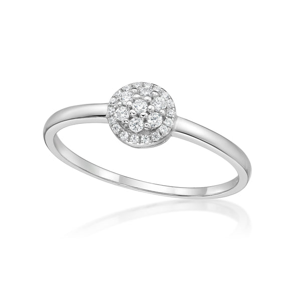 Cubic Zirconia Silver Ring  CJR01