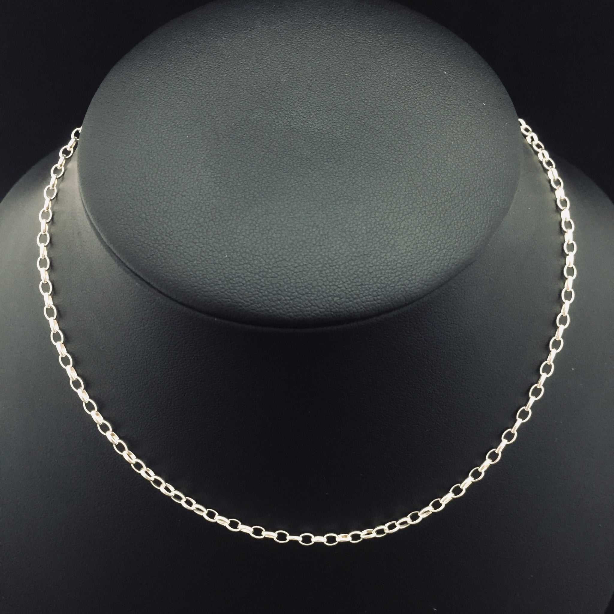 Silver Oval Belcher Chain by Wicked Willie s Jewellery Wicked