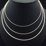Silver Round Omega Snake Choker