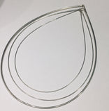 Silver Round Omega Snake Choker
