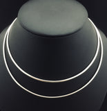 Silver Flat Omega Choker