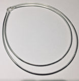 4 mm Silver Flat Omega Choker