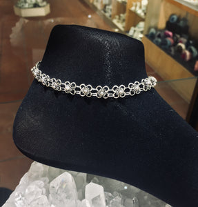 New anklet design in silver discount