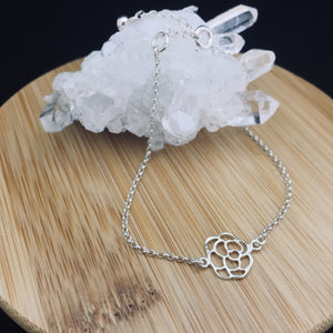 Silver Flower Bracelet