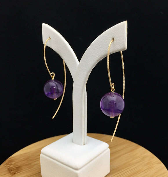 Amethyst Earrings              AE 45