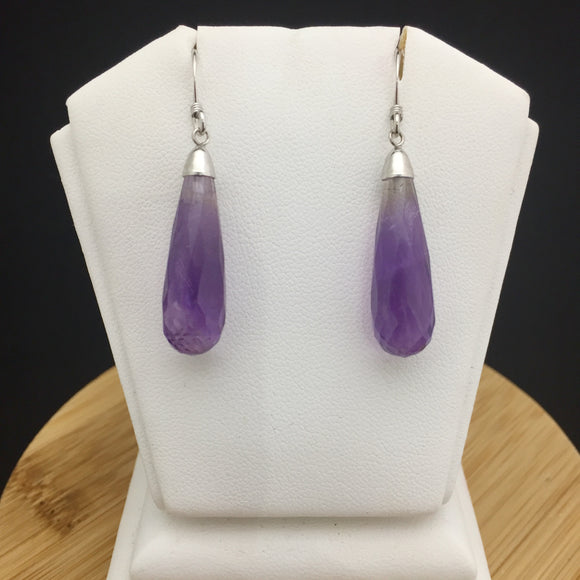 Amethyst Earrings           AE 33