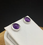 Amethyst Stud Earrings                 AE 39