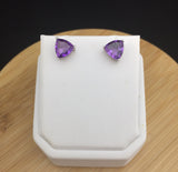 Amethyst Stud Earrings                SE 08