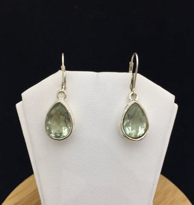 Green Amethyst Earrings          GAME 03