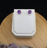 Amethyst Stud Earrings    SE 07