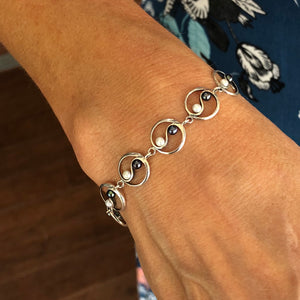 Silver "YingYang" Bracelet