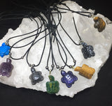 Gemstone Turtle Necklaces