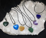 Gemstone Heart Necklaces