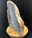 Blue Chalcedony Owl Carving