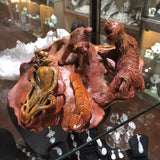 Red Jasper Dogs Carving