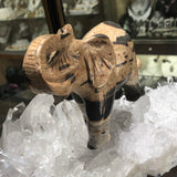 Jasper Elephant Carving