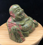 Unakite Buddha Carving