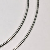 Silver Flat Omega Choker