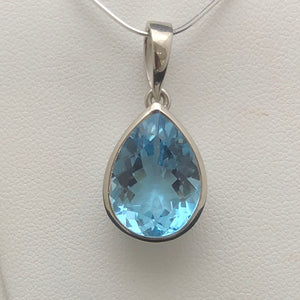 Blue Topaz Pendant    BTP 05