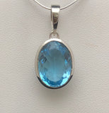 Blue Topaz Pendant   BTP 04