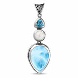 Marahlago "Azure Pear" Petite Necklace