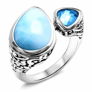 Marahlago "Azure Pear" Ring