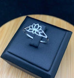 Adorable Lotus Sterling Silver Ring  SR231