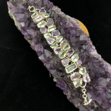 Amethyst and Green Amethyst Bracelet.