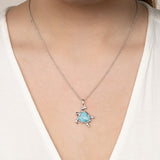 Marahlago Sea Turtle Sapphire Necklace