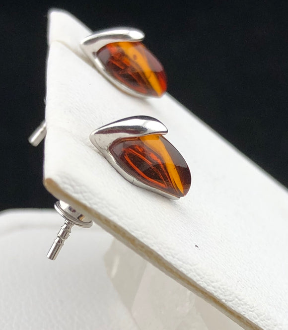 Amber Stud Earrings