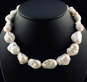 Edison "Explosion" Baroque Pearl Necklace   OLN 15