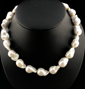 Edison "Explosion" Baroque Pearl Necklace   OLN 17