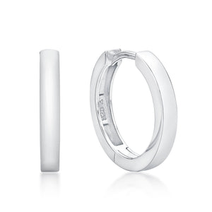 CJE18 Silver "Huggie" Earrings
