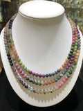 Tourmaline Bead Necklace             tourtriple